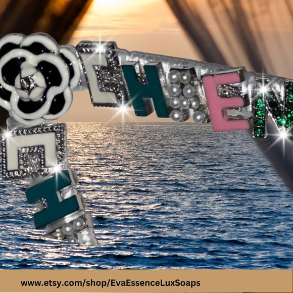 Jeweled Flip Flops, Bling Shoes, Rhinestone/Crystal Sandals, Bling Shoes Sz 6 - Picture 15 of 16